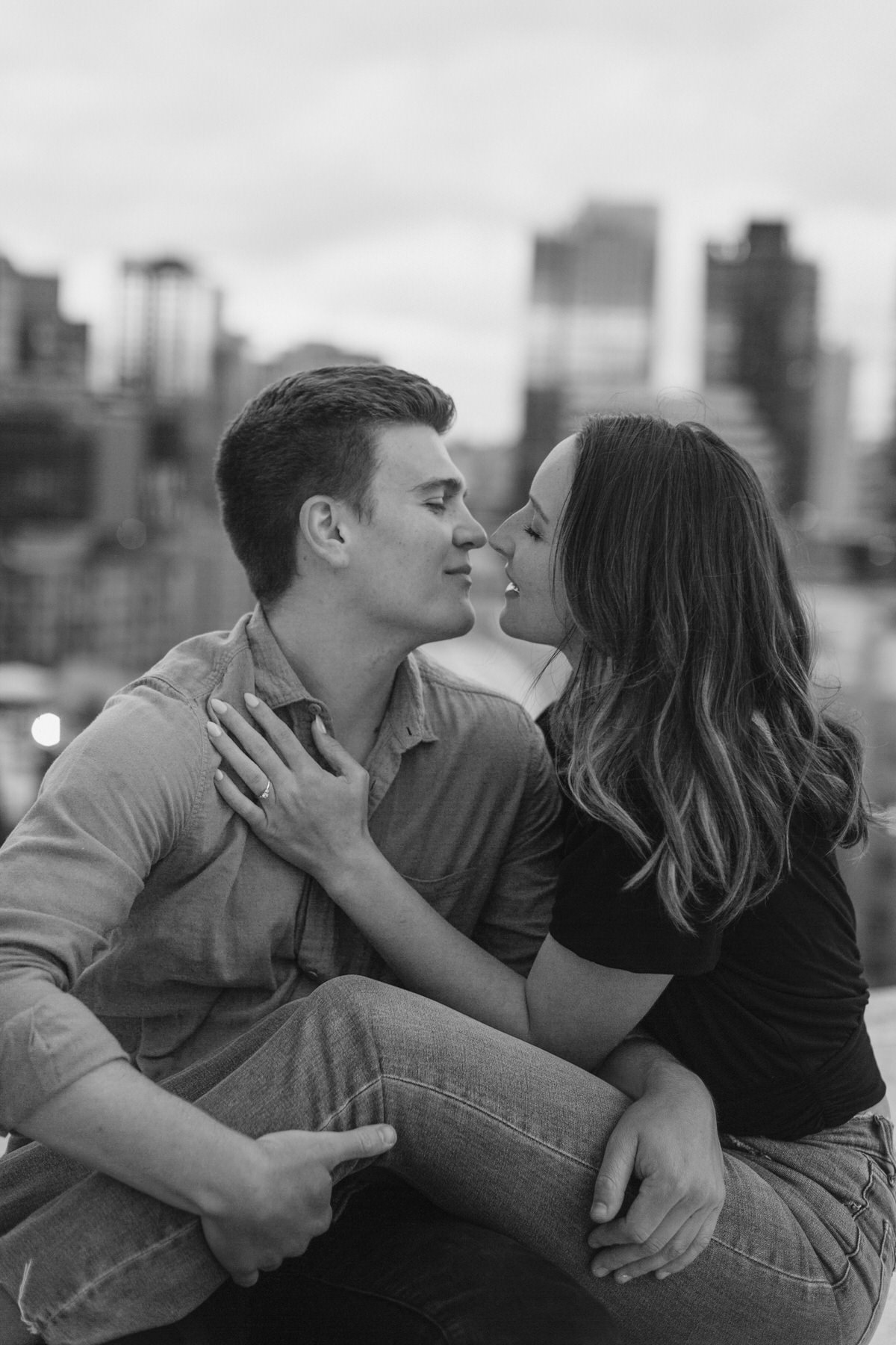 Seattle Rooftop Engagement
